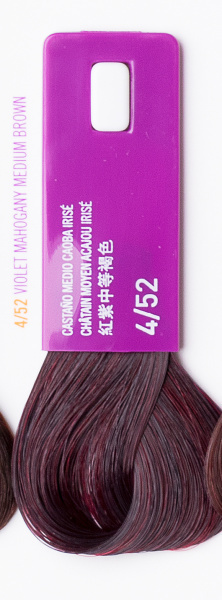 Lakme 4/52 Средне-каштановый  с оттенком красного дерева фиолетовый - 1