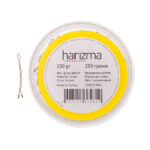 Невидимки Harizma 40 мм волна коричневые 250 грамм - 1