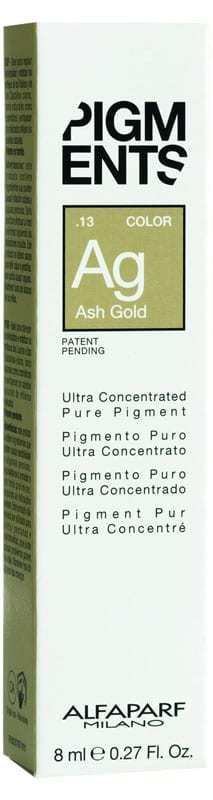 Пигмент-тюбик пепельно-золотистый .13, ALFAPARF PIGMENTS Ash gold 8 мл 014111-1 - 1