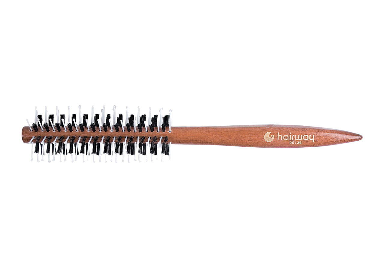 Hairway 06126 Glossy Wood брашинг для волос (12мм, дерево, 8 рядов) - 2