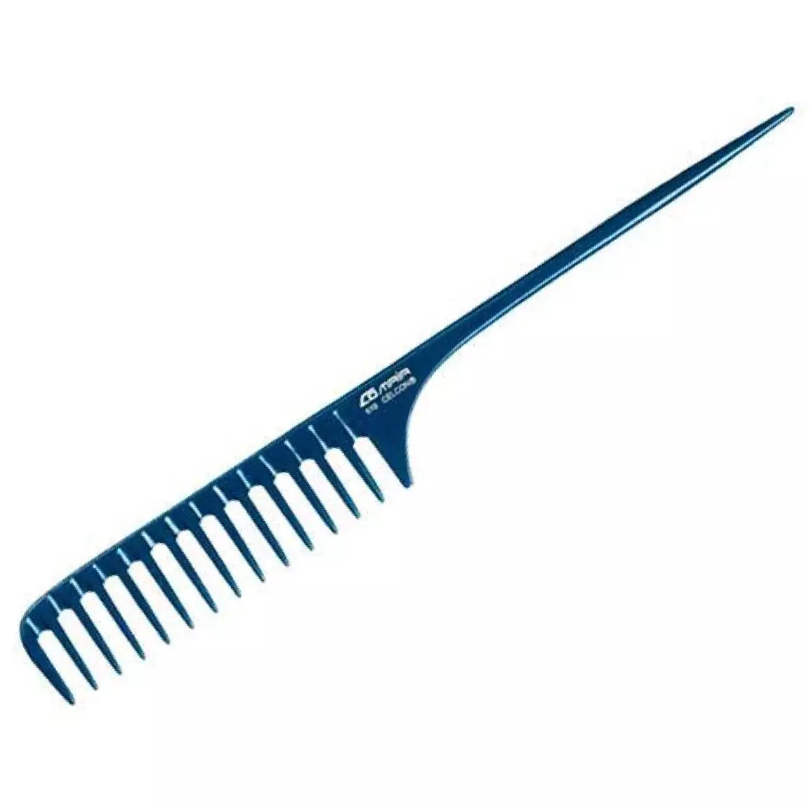 Расческа с пластиковым хвостиком с редкими зубцами синяя Comair, 7000364/702519 - 2