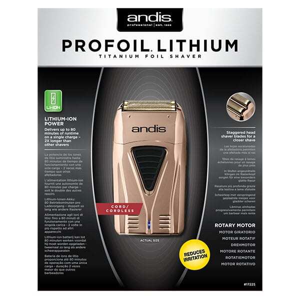 Шейвер для бритья Andis TS-1 Copper ProFoil Lithium Titanium Foil 17225 - 6