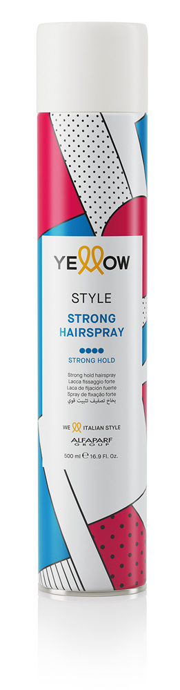 Лак для волос сильной фиксации YE STYLE STRONG HAIRSPRAY, 500 мл YELLOW 18398 - 1