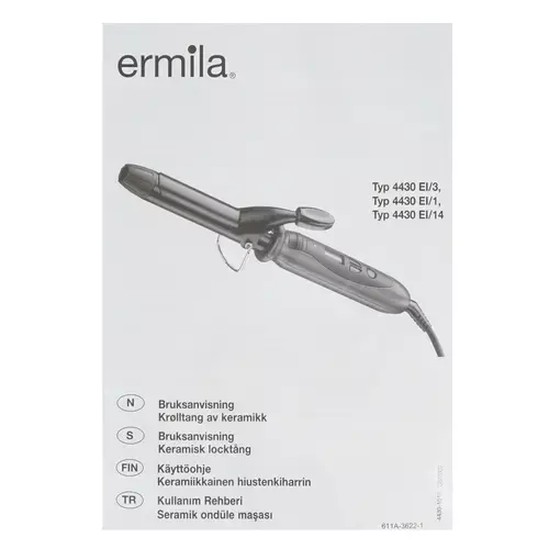 Плойка для волос Ermila Curling Tong, с терморегулятором, керамика (19 мм) 4430-0040 - 7