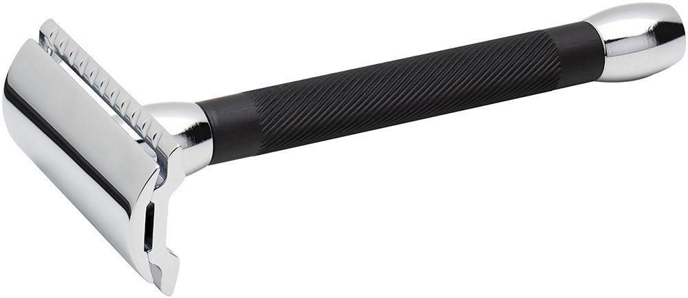 Cтанок Т- образный для бритья MERKUR хромированный, длинная ручка, лезвие в комплекте (1 шт) - 4