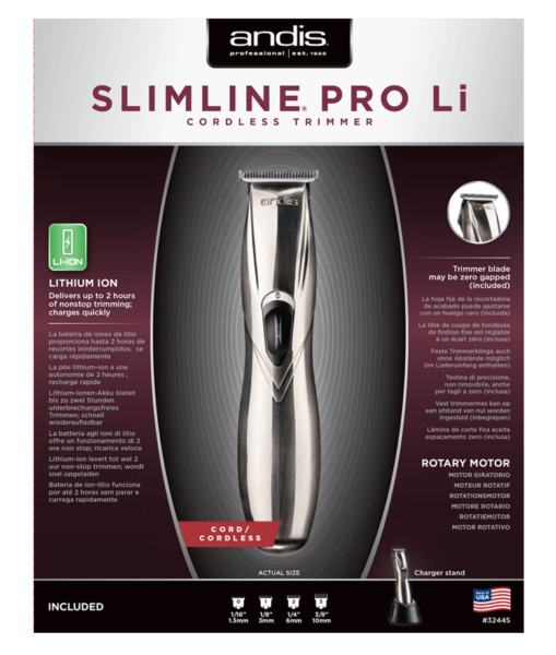 Триммер для стрижки Andis D-8 SlimLine Pro Li 32445 - 7