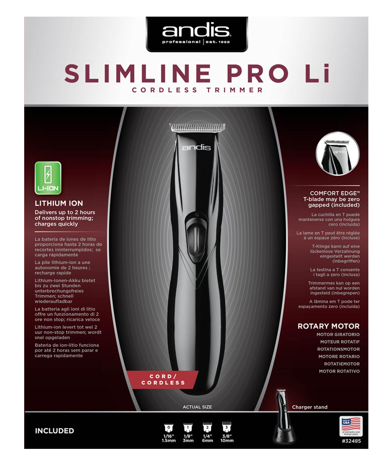 Триммер для стрижки волос Andis Slimline Pro D8 black 32485 - 6