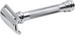 Cтанок Т- образный для бритья MERKUR хромированный, длинная ручка, лезвие в комплекте (1 шт) - 3