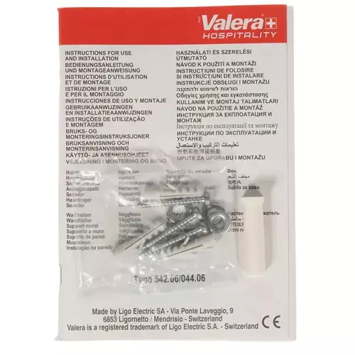 Настенный фен Valera Action Protect 1600 Shaver White (542.06/044.06 White) - 13
