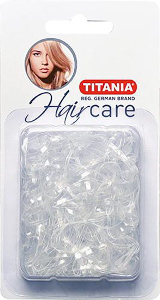 Резинки силиконовые для причесок 150 штук белые TITANIA Белый - 1