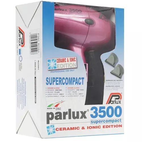 Профессиональный фен Parlux 3500 Supercompact 0901-3500 ion pink - 8
