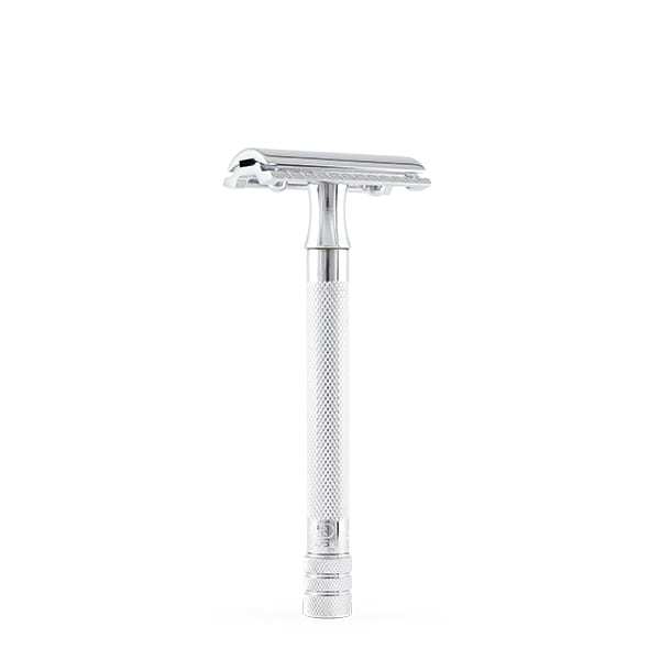 Станок Т- образный для бритья хромированный, с удлиненной ручкой, лезвие в комплекте (1 шт) Merkur 9023001 - 2