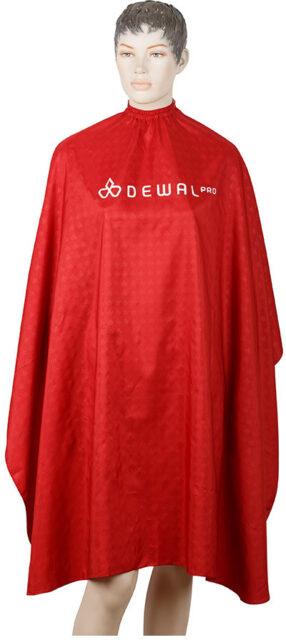 Пеньюар для стрижки DEWAL "Логотип", полиэстер, красный 128х146 - 1