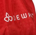Пеньюар для стрижки DEWAL "Логотип", полиэстер, красный 128х146 - 2
