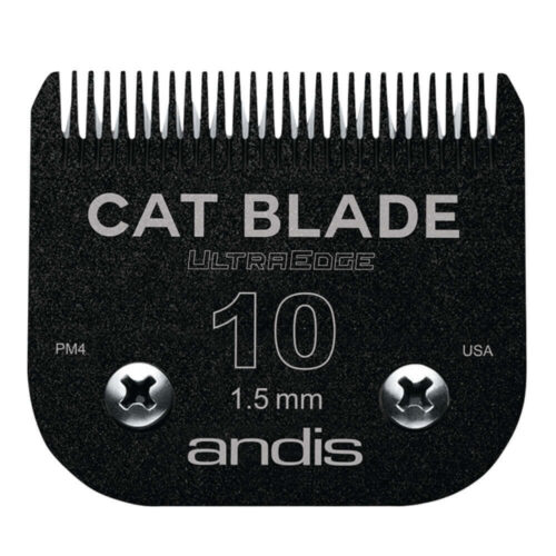 Нож для стрижки кошек Andis 65040 UltraEdge Cat № 10 Black под слот A5, 1,5 мм, черный - 1