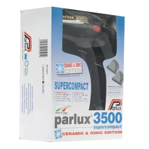 Профессиональный фен Parlux 3500 Supercompact 0901-3500 ion black - 9