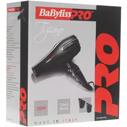 Профессиональный фен BaByliss PRO Tiziano BAB6330RE 2300w black - 8