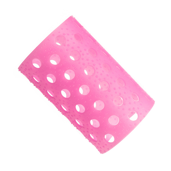 Бигуди пластиковые розовые, диаметр 37 мм - 1
