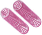 Бигуди-липучки розовые d 24 мм x 63 мм (10 шт) DEWAL BEAUTY DBL24 - 1