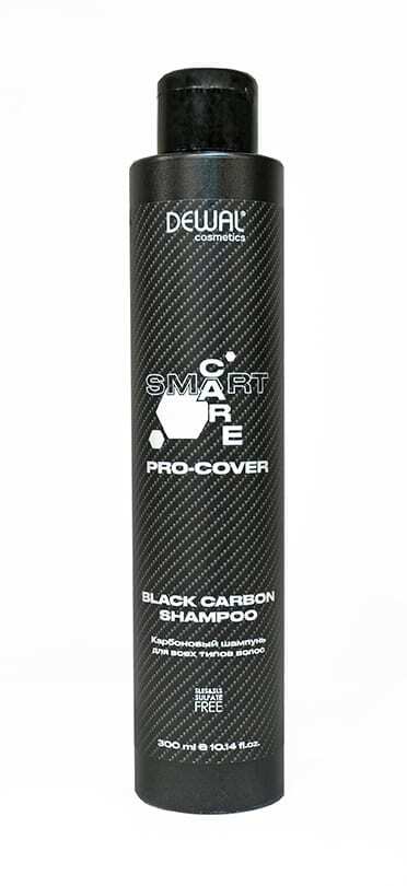 Карбоновый шампунь для всех типов волос SMART CARE PRO-COVER Black Carbon Shampoo, 300 мл DEWAL Cosmetics DCP20501 - 1