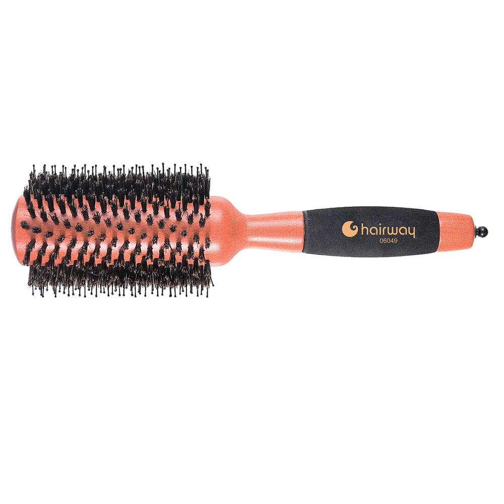 Hairway 06049 Helix брашинг для волос (65мм, деревянный, натуральная щетина) - 1