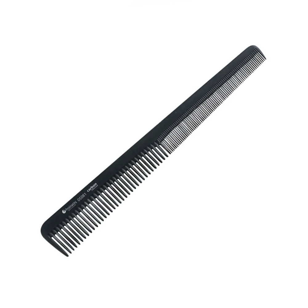 Hairway 05081 Carbon Advanced расческа комбинированная (17.5см, скошенная) - 1