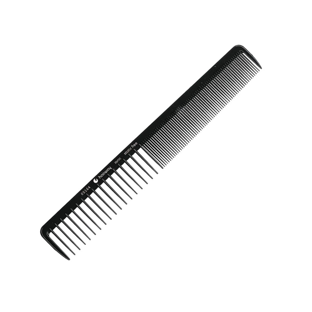 Hairway 05164 Static Free расческа комбинированная (19.4см, ионная, черный) - 1