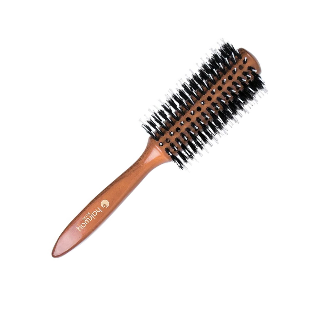 Hairway 06129 Glossy Wood брашинг для волос (28мм, деревянный, 20 рядов) - 1