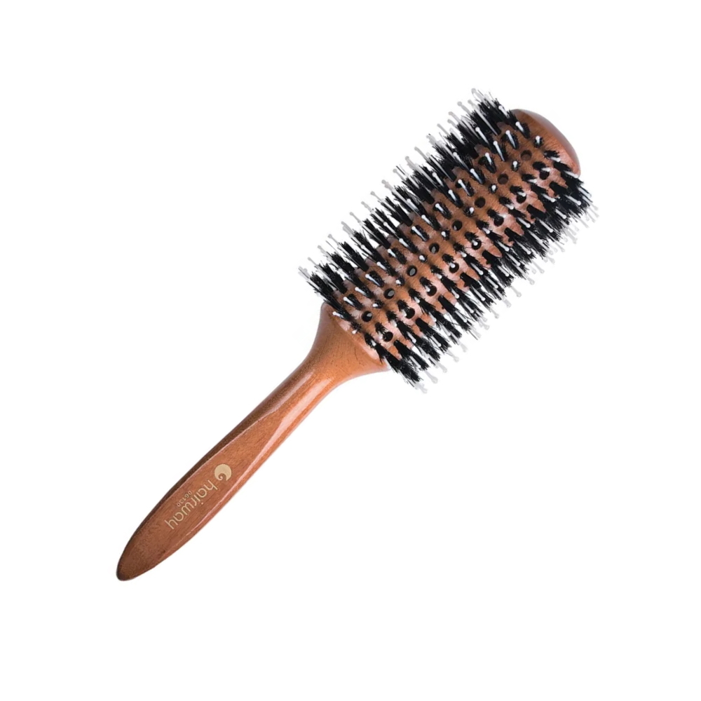 Hairway 06130 Glossy Wood брашинг для волос (74мм, 24 ряда, нейлоновые штифты) - 1