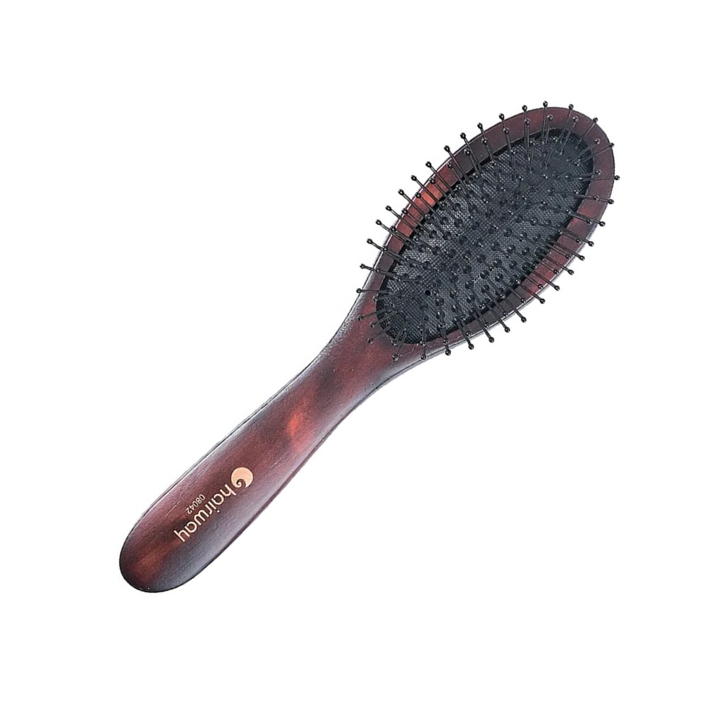 Hairway 08042 Choko щетка для волос (9 рядов, деревянная, малая) - 1