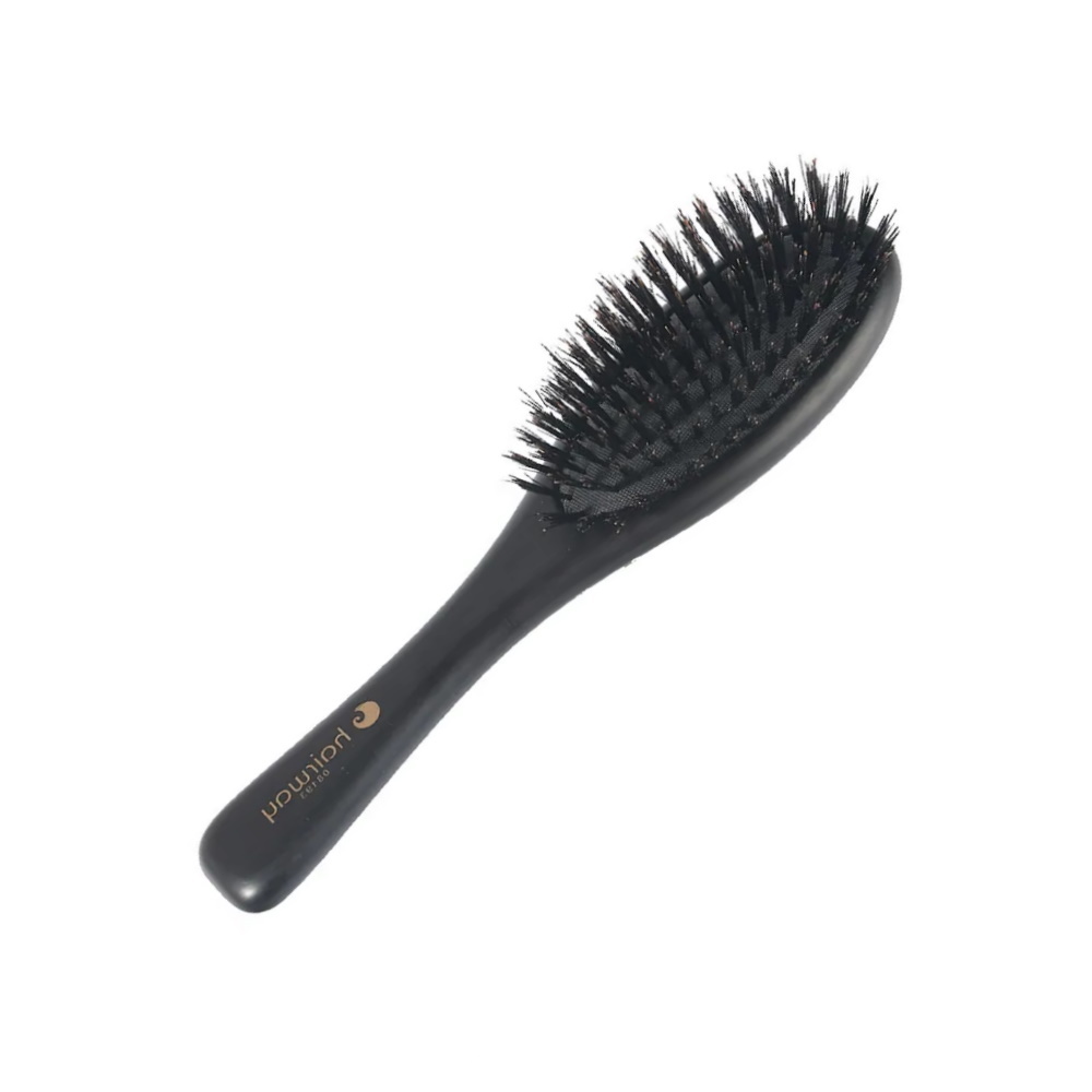 Hairway 08193 Black Imagin щетка для волос (9 рядов, деревянная, овальная) - 1