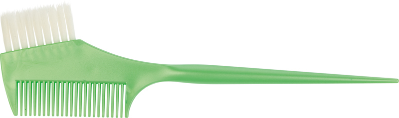Кисть для окрашивания волос с расческой DEWAL JPP049-1 green - 1