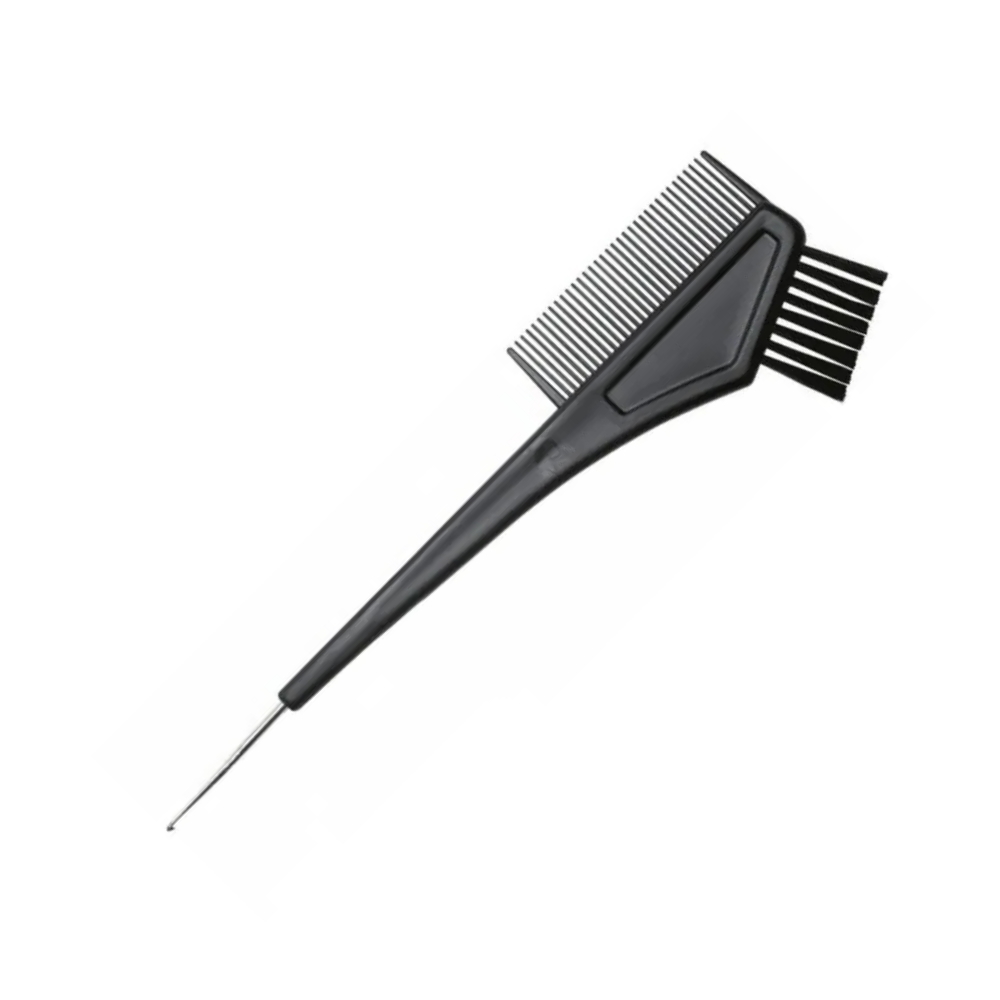 Кисть для окраски волос Sibel BLACK COMB+HOOK 8450151 (узкая, расческа, крючок) - 1
