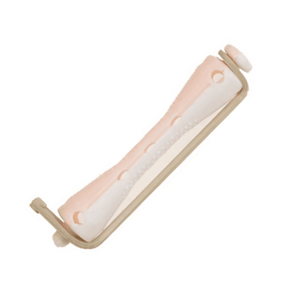 Коклюшки для химической завивки Sibel 4500349 (6.5 мм, короткие, бело-розовые, 12 шт) - 1