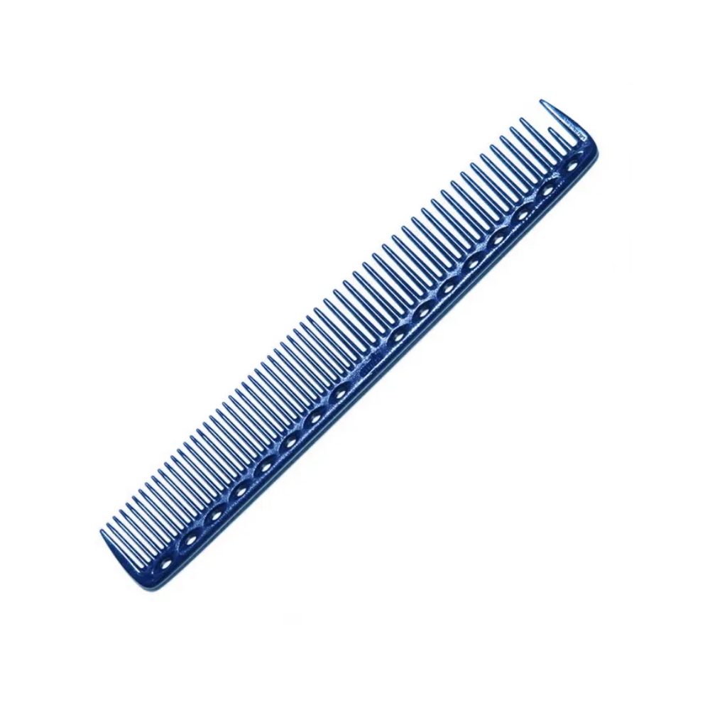 Комбинированная расческа для стрижки Y.S.Park YS-337 blue (19см, синий) - 1