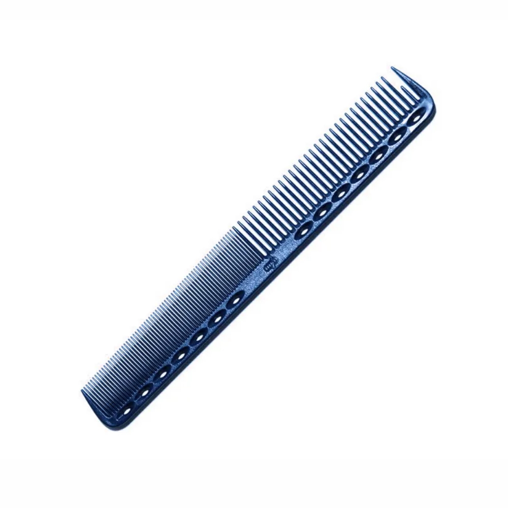 Комбинированная расческа для стрижки Y.S.Park YS-339 blue (18см, синий) - 1