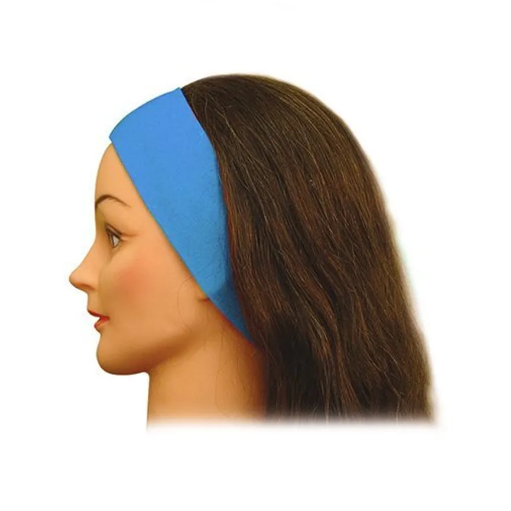 Лента для волос Sibel, синтетическая, 7 см (синяя) арт. 5050323-04 - 1