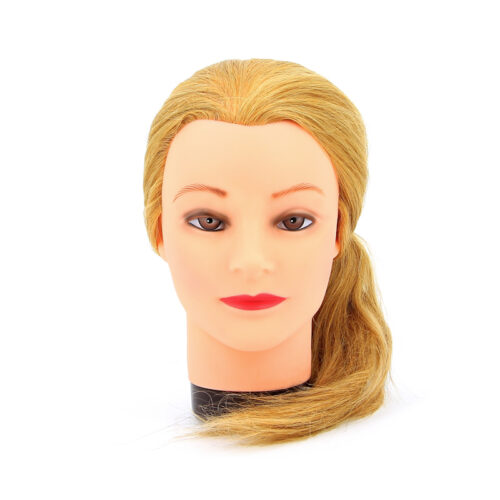 Голова-манекен учебная "блондинка" для парикмахеров DEWAL M-4151L-408 - 1