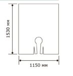 Пеньюар одноразовый прозрачный 115 х 153 мм (50 шт) DEWAL ME0007 - 2