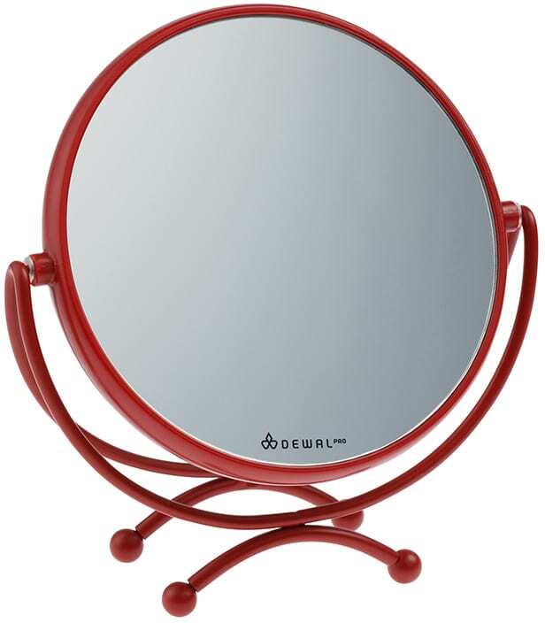 Зеркало косметическое (18,5 х 19 см) DEWAL MR-320red - 1