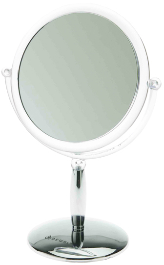 Зеркало настольное серебристое (15 x 21,5 см) DEWAL MR-417 - 1
