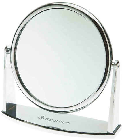 Зеркало настольное серебристое (18 х 18,5 см) DEWAL MR-425 - 1
