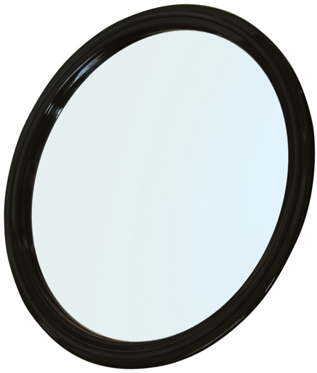 Зеркало заднего вида черное с ручкой (d 23см) DEWAL MR-9M45 - 1
