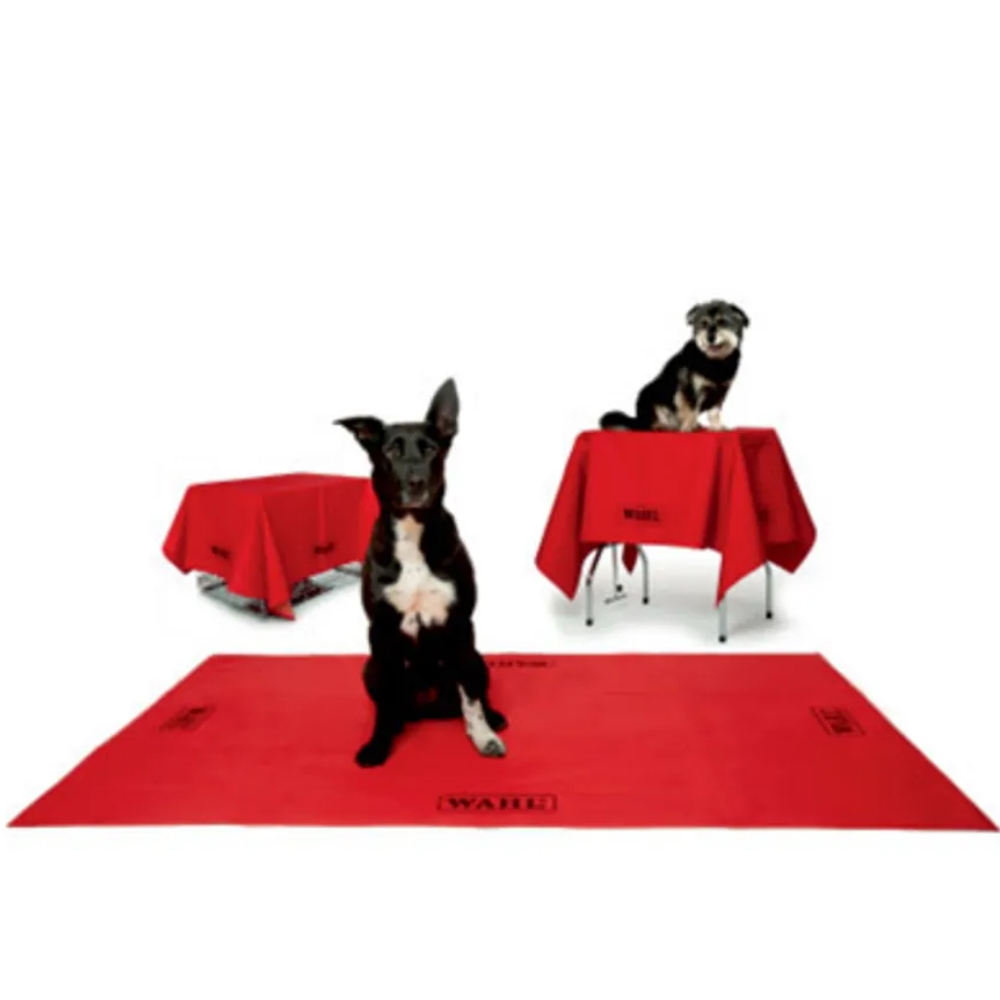 Накидка для грумерского стола, красная Wahl Grooming table cloth red, micro fibre (0093-6120) - 1