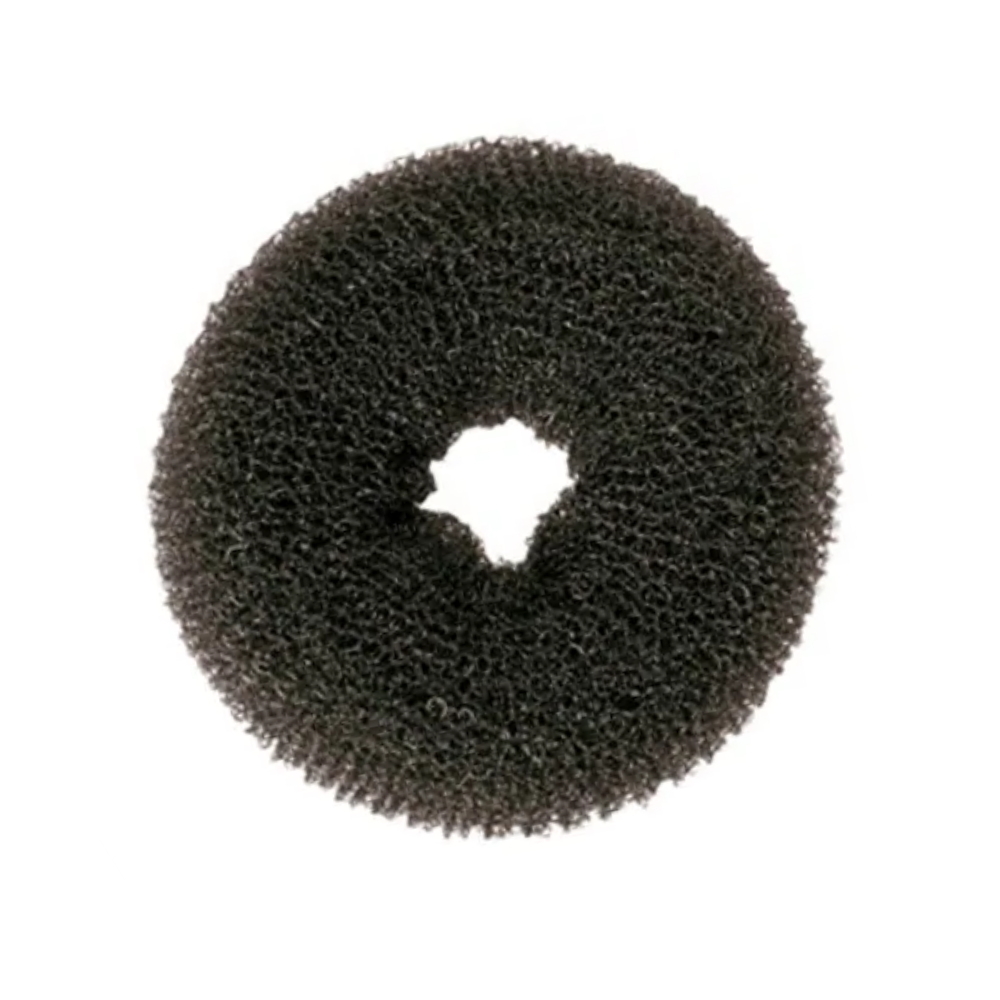 Подкладка-кольцо для волос Harizma h10835-15 (малая, брюнет) - 1