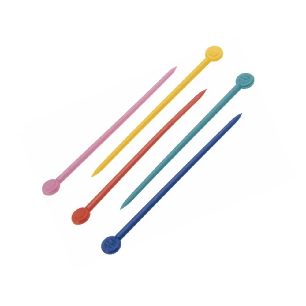 Шпильки для бигуди Sibel 9322433 (77мм, пластиковые, разноцветные, 20шт) - 1