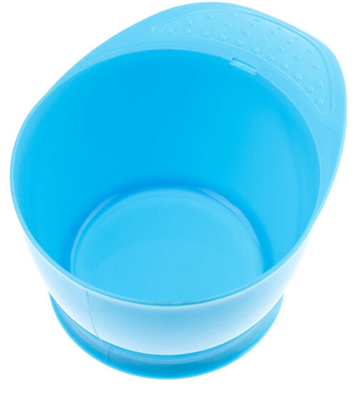 Чаша для краски, голубая, с ручкой, с прорезиненной вставкой 320мл DEWAL T-21blue - 1